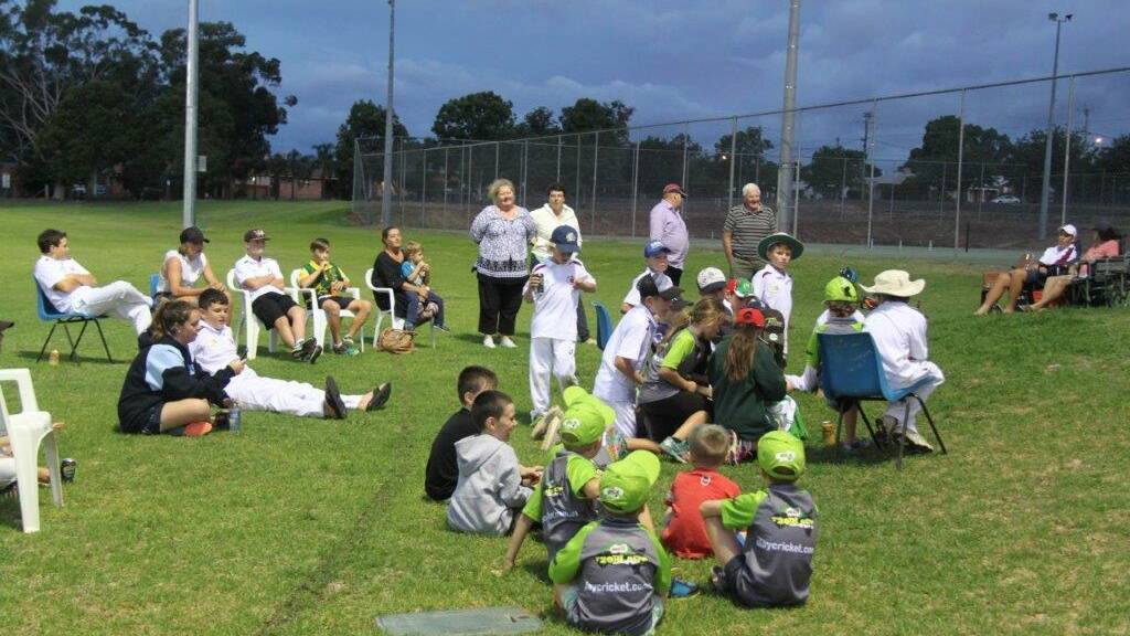 Great Night: Junior cricket presentations under lights at Rygate Park. Junior Cricket news on page 15. Photo: CONTRIBUTED