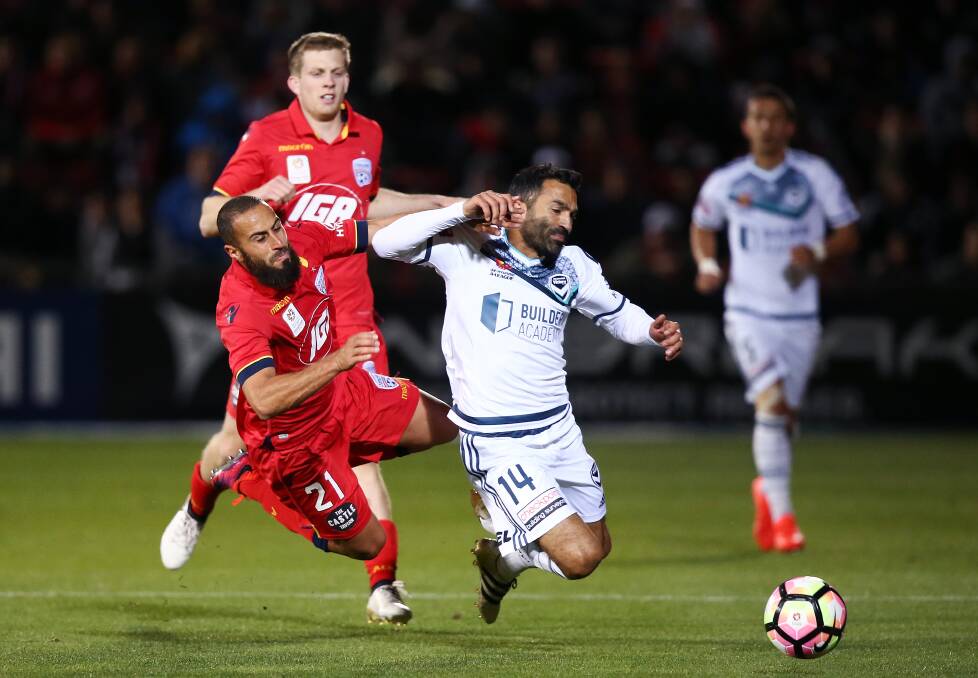 Highlights from the round three A-League match between Adelaide City and Melbourne Victory at Coopers Stadium on October 22. Photos: Morne de Klerk/Getty Images