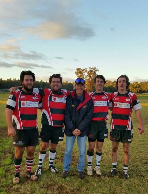 Catumbal Park's rural stars :  Geurie Goats Max, Jack, Stewart, Hugh and Charlie made another type of history playing rugby together and winning for Geurie.