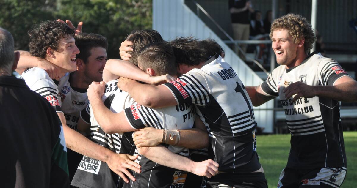 HAPPY DAYS: Forbes will be hoping for similar celebrations at Caltex Park on Sunday. Photo: NICK McGRATH
