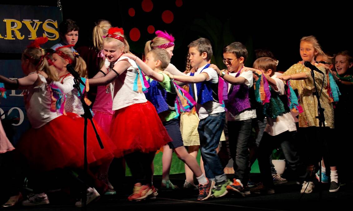 PERFORMANCE: Students from St Mary's Catholic School put on a captivating performance on Thursday. Photo: JO IVEY