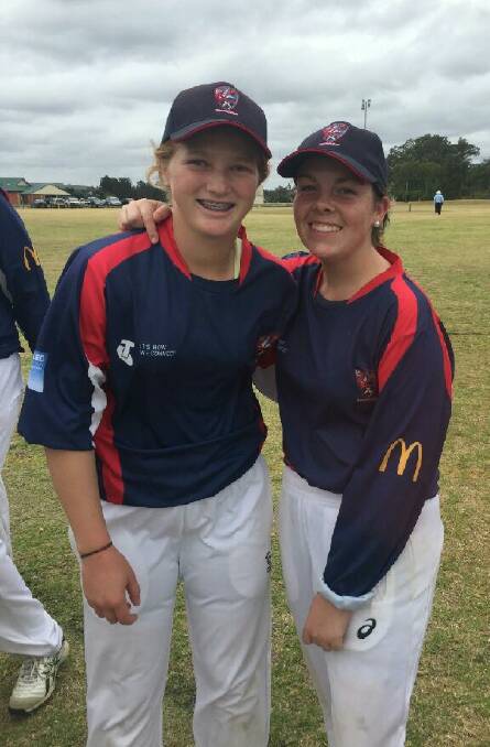 ZONE: Abby Uhr of Blayney captained the Western Zone Under 15s, with Bianca Douglas from the Under 18s. Photo: Contributed 