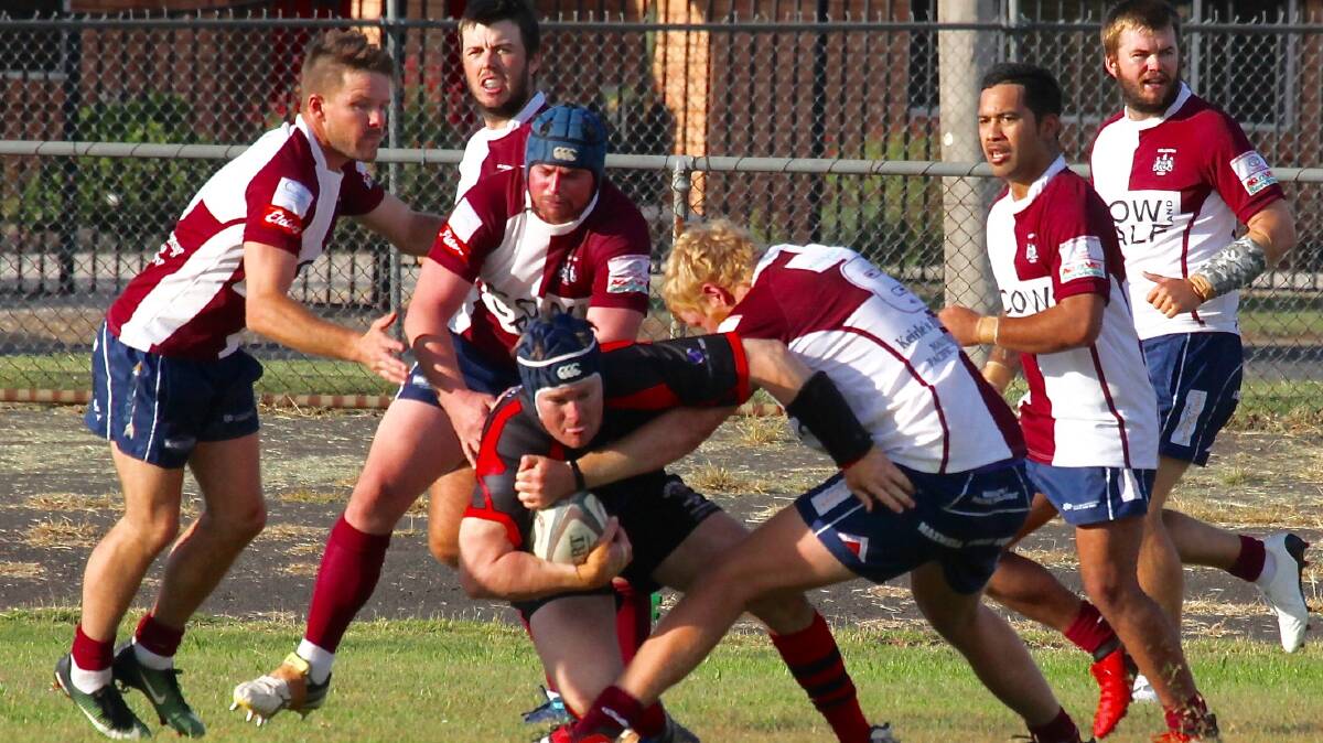 CAUGHT IN THE WEB: The Wellington Redbacks kicked off their year with a loss to Narromine on Saturday. Photo: JO IVEY