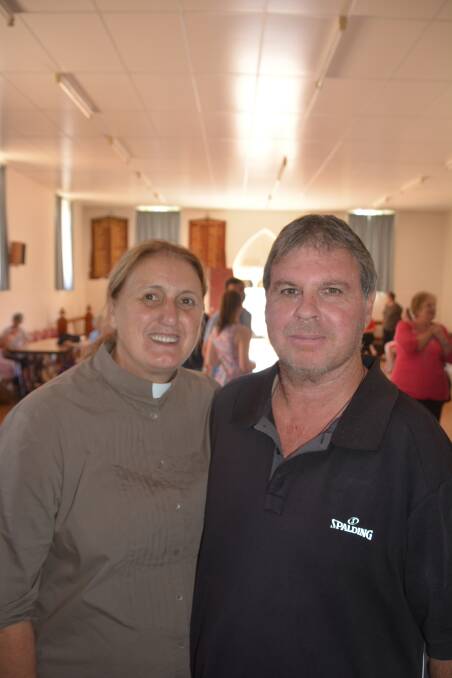 Reverend Leslie with husband Pete Fotakis. 