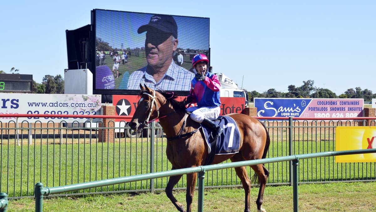 WIN TO REMEMBER: Trainer James Hatch, Stoneyrise and jockey Jake Pracey-Holmes combined for an incredible victory in Sunday's $150,000 Country Championships Qualifier at Dubbo on Sunday. Photo: BELINDA SOOLE