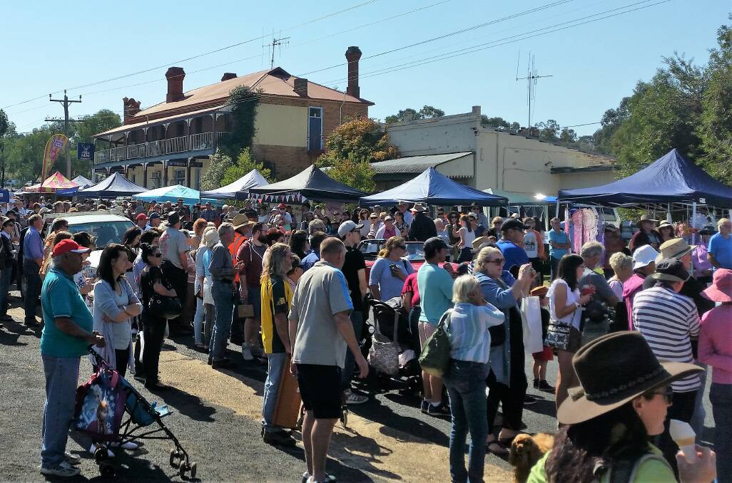 HISTORY COMES ALIVE: Over 5000 people flocked to Stuart Town for Easter Saturday's Man from Ironbark Festival. Photo: CONTRIBUTED