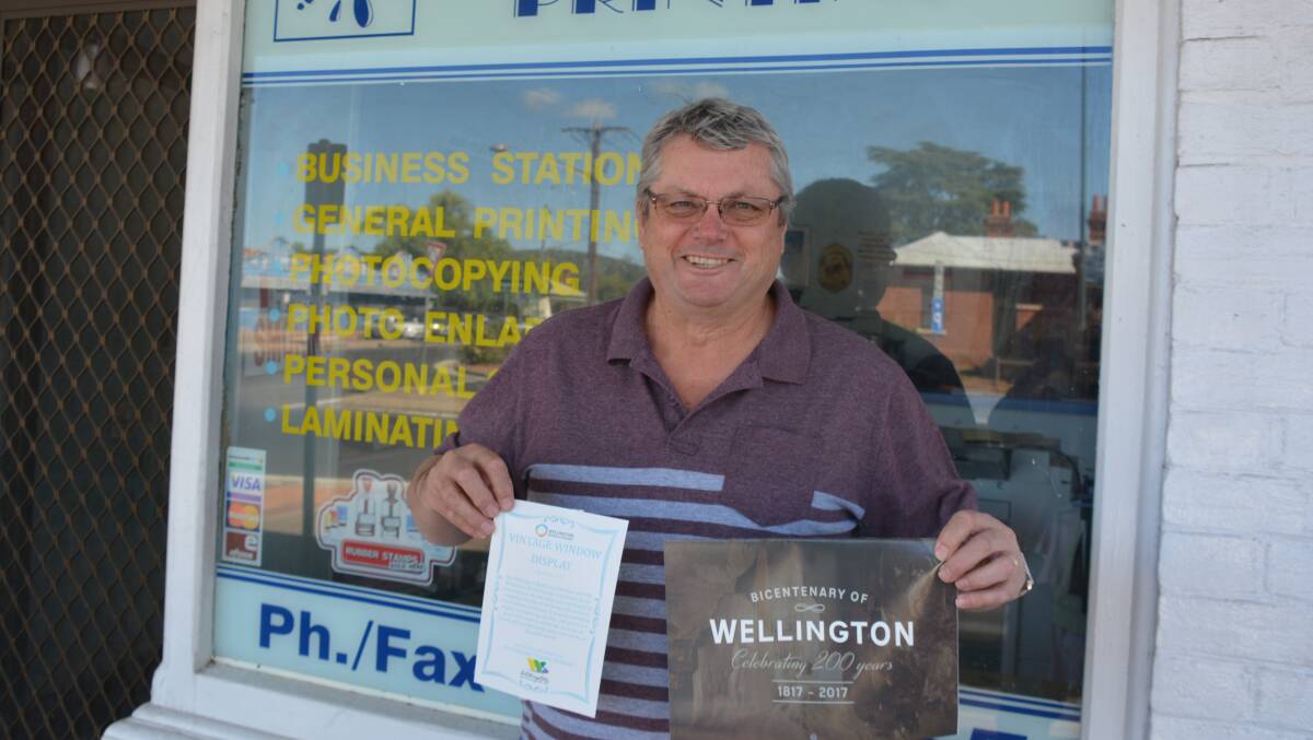 Wellington Business Chamber president Barry Jeffery with the Bicentenary Calender. Photo: NICK GRIMM