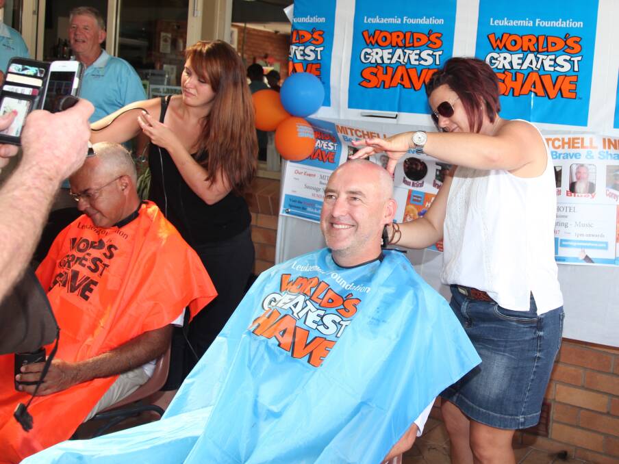 Feeling giving on his 50th birthday, Mark Parkinson went under the shears.
