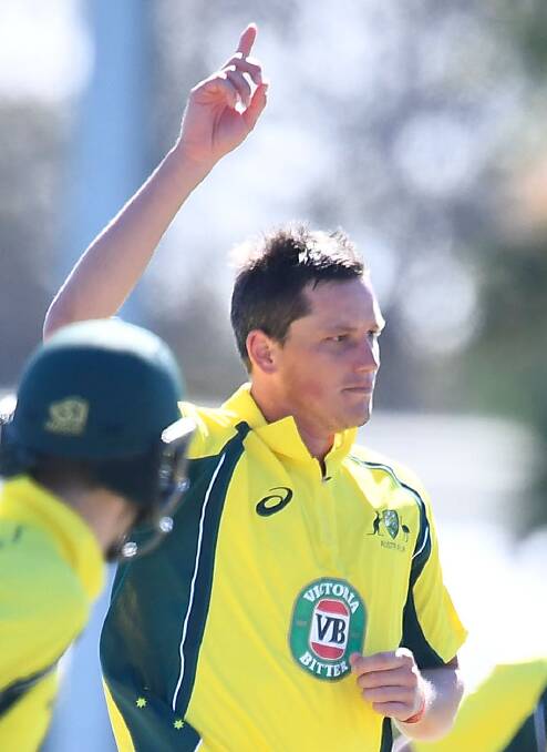 ON FIRE: Chris Tremain struck three times in five balls against the NPS.