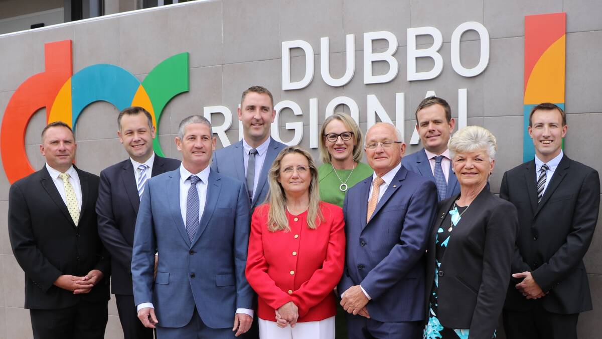 FIRST TERM: The councillors elected by Wellington and Dubbo to form the new Dubbo Regional Council.