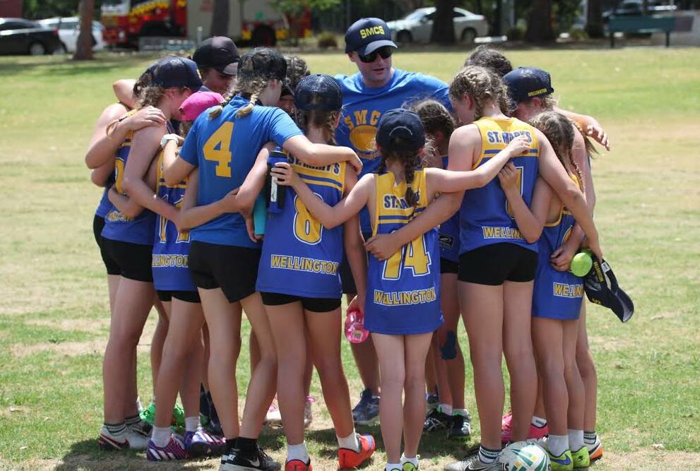 Touch footy: Alistaire Thompson's St Mary's Year 7/8 Wolf Pack were one of Wellington's 2016 sporting highlights. Photo: JO IVEY