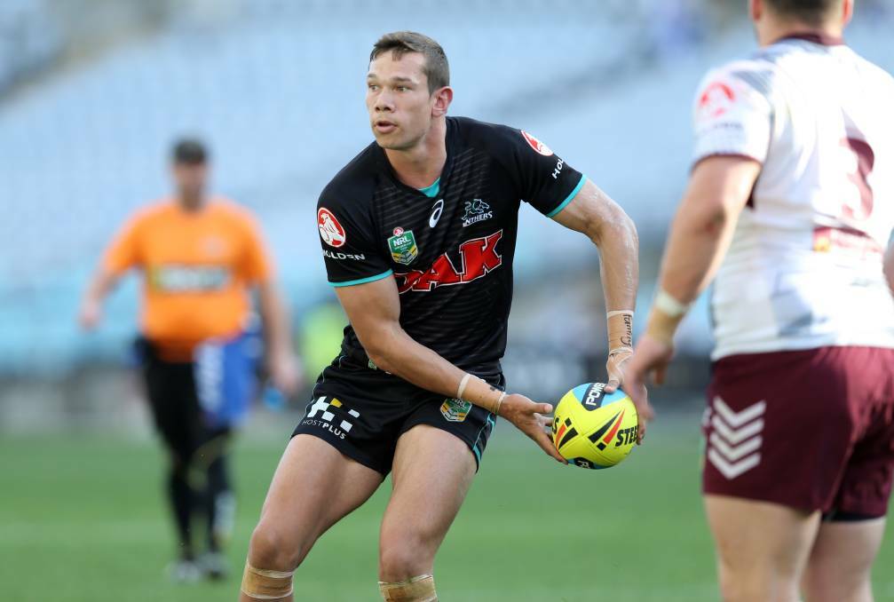 STEPPING UP: Brent Naden, pictured during his days in the Panthers' under 20s, will make his NRL debut on Thursday night.