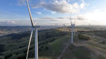 Crudine Ridge Wind Farm, one of Squadron Energy's operational wind farms about 45km south of Mudgee. Picture supplied 