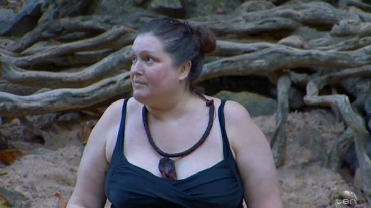 Tziporah Malkah (previously known as Kate Fischer) in the I'm A Celebrity...Get Me Out of Here! jungle. Photo: Channel Ten