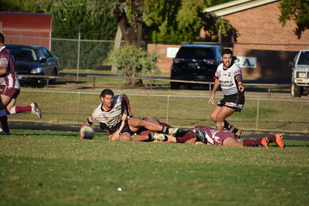 Forbes goes over the score in a dominant victory. Photo: FARREN HOTHAM