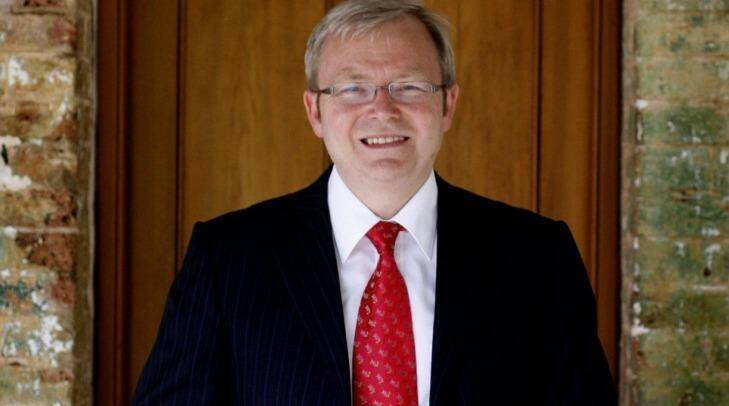 Former prime minster Kevin Rudd says the time has come to recognise the Palestinian state. Photo: Glen McCurtayne