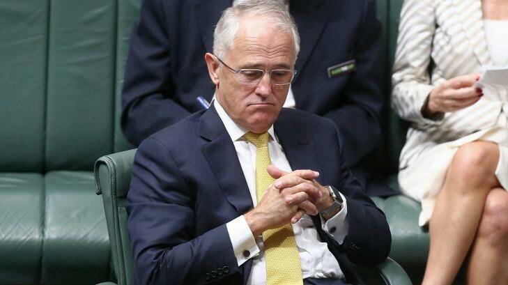 Prime Minister Malcolm Turnbull endured a rocky first sitting fortnight for the 2016 parliamentary year. Photo: Alex Ellinghausen