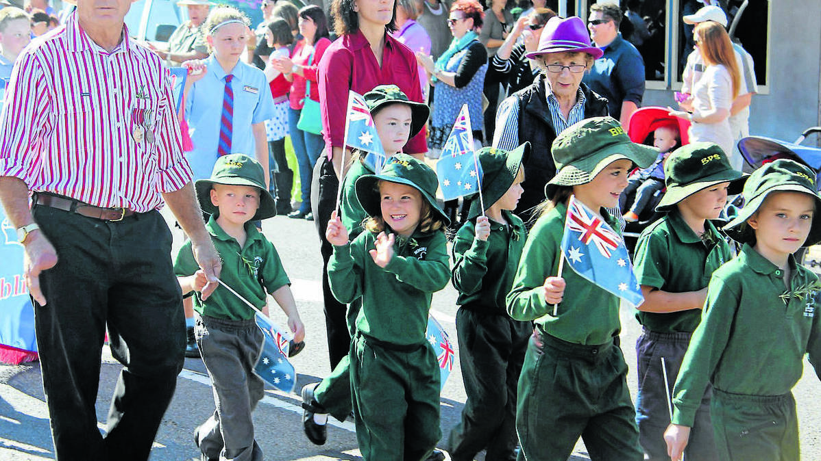 Anzac Day march in Forbes. Photo: FORBES ADVOCATE