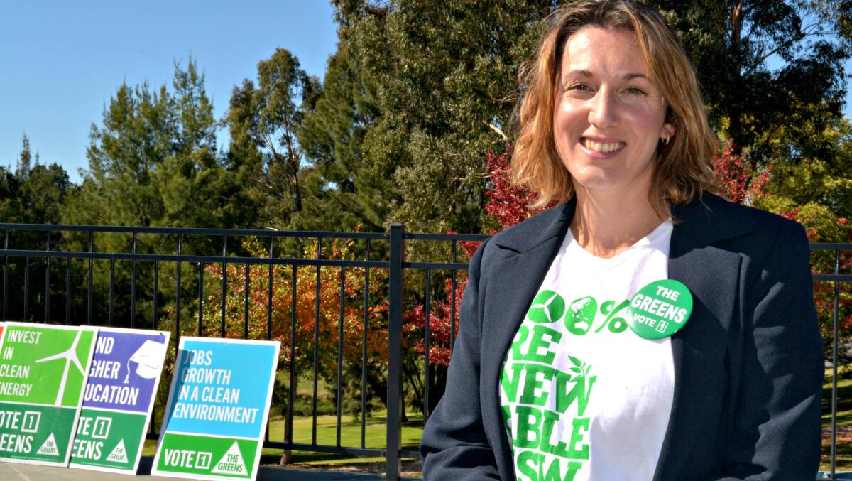 GOING GREEN: Mother of three and social welfare workerDelanie Sky will be the Central West Greens' candidate for the seat of Calare at the next federal election. Photo: RACHEL FERRETT 050616rfdelanie2.