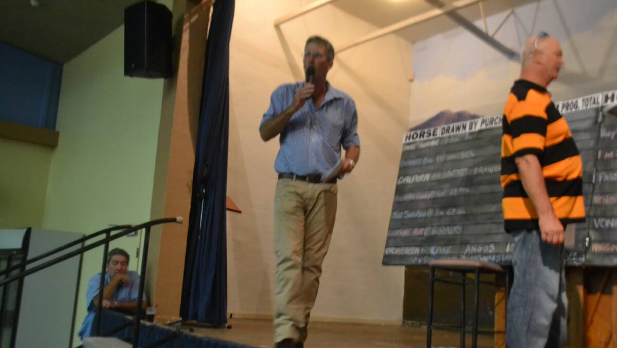 Ross Plasto is a sensational auctioneer and at the Boot he is a regular favourite