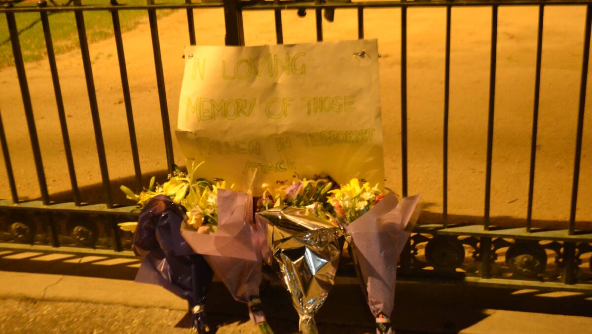 Flora tributes for those affected by Tuesday's tragedy at Martin Place