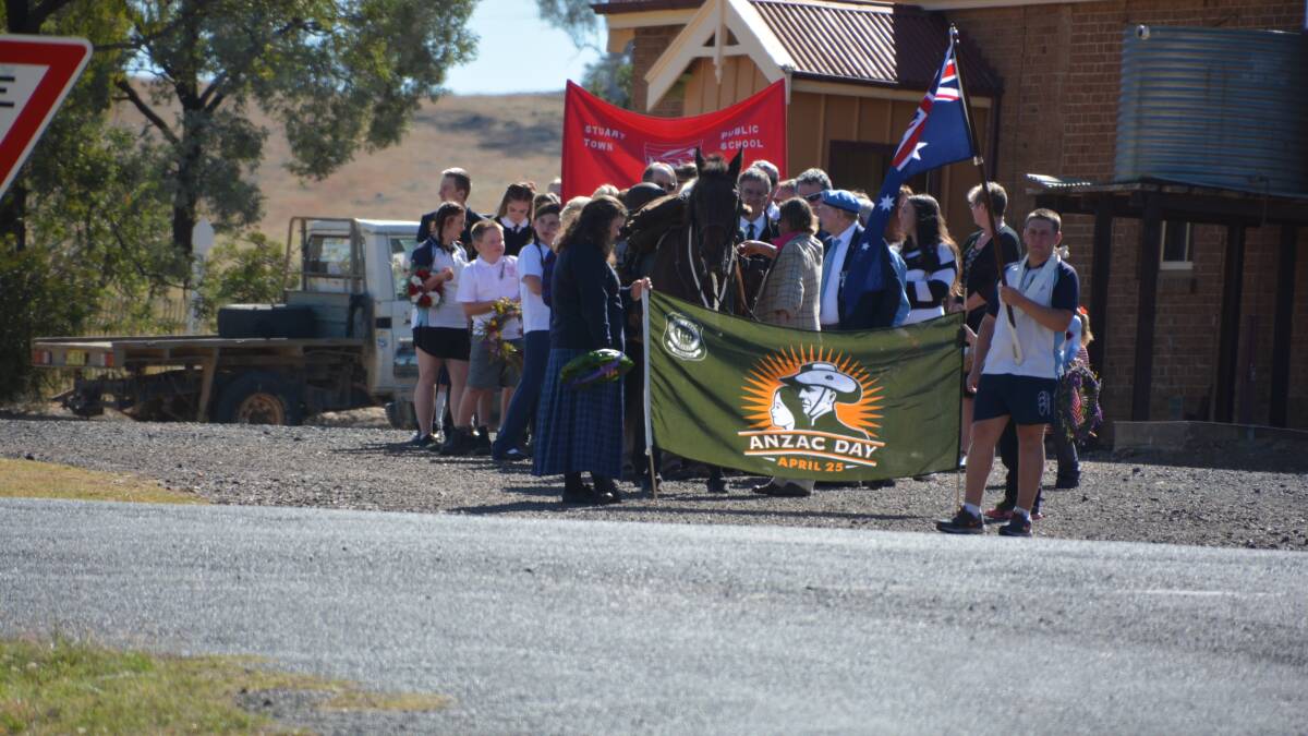 About 300 people attended an Anzac Day event at the historic Stuart Town. The community told stories of how the community worked together to contribute to services and how many sons and brothers went to war.