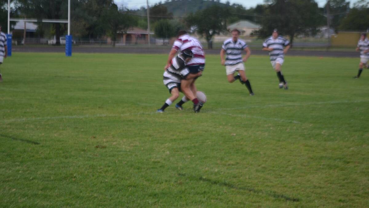 There were some big tackles in the match