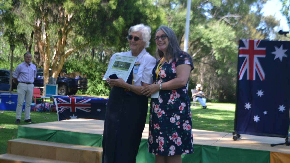 Margaret Grasnick with Wellington's Australia Day Ambassador Mary Ruth Mendel