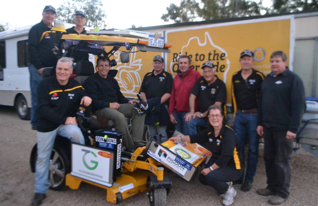 Craig Alford ( in the lawn mower) and the crews from Armadale, Western Australia and Wellington 