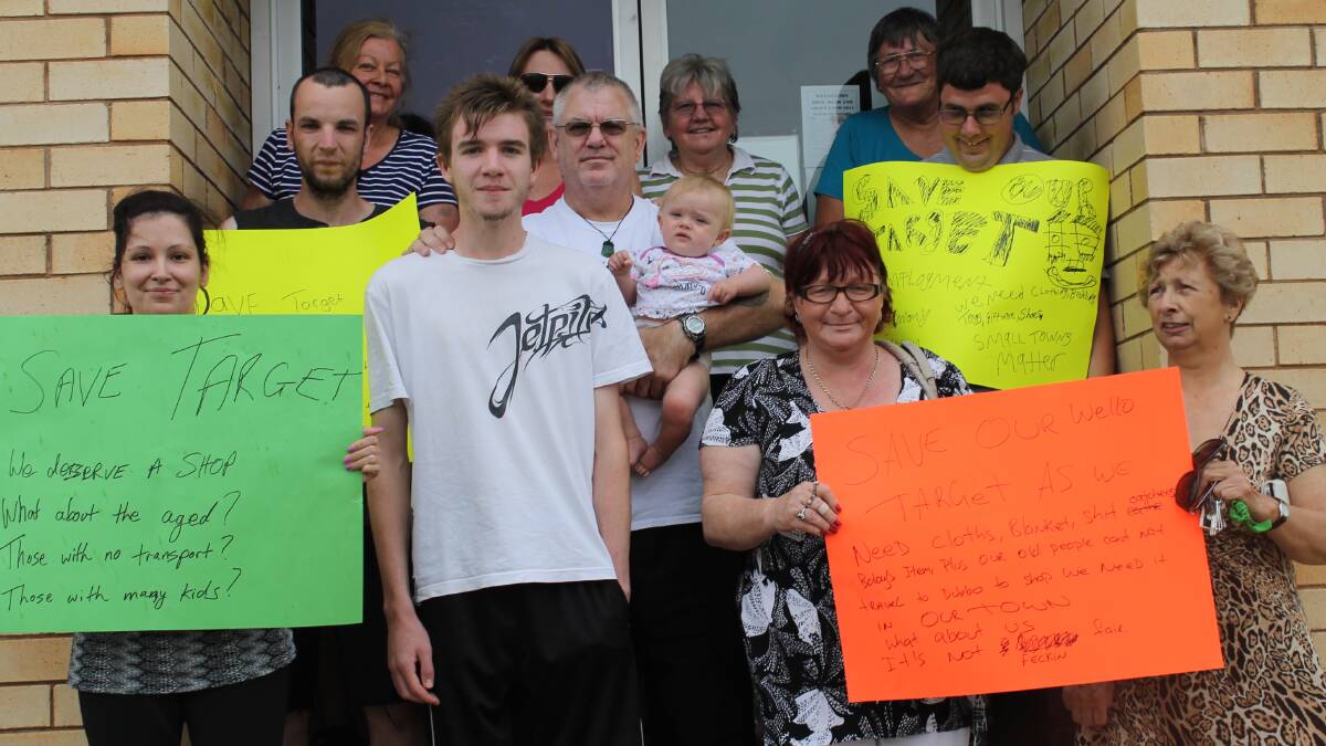 Locals have begun a protest to save Target in Wellington on Monday