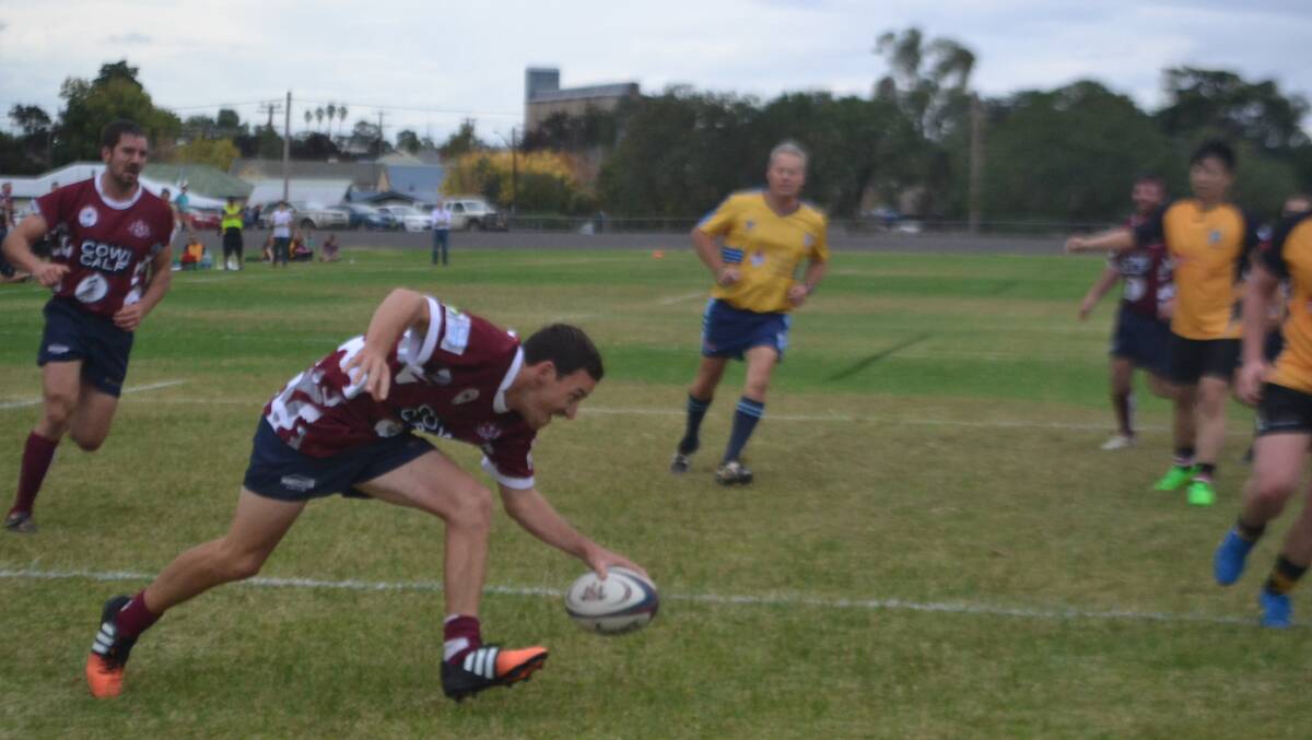Ben Power races over to score for the Cowboys