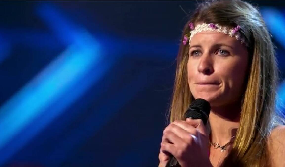 Lisa Mondy, 28, on The X Factor. 