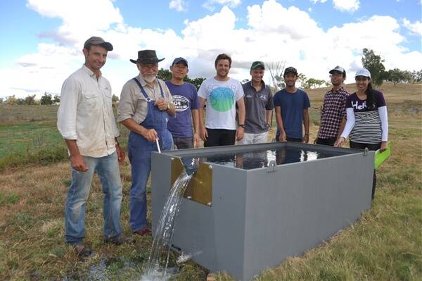 Peter Graham, Ian Acworth, Chao Jiang, Lucas Earl, Alex Ferguson, Andrew Jenkins, William Edwards and Sarah Abid pump water to see how much comes out of the ground and what the quality is.