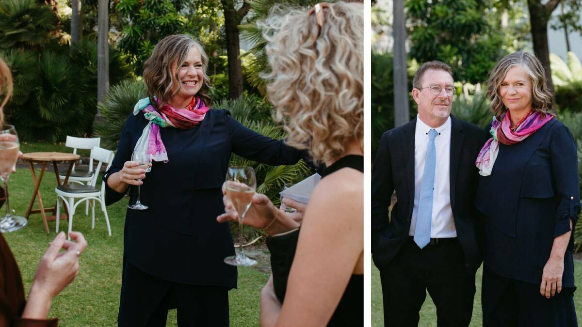 Kate Chamberlain and her husband Brad, celebrate their eldest son's wedding day. Photo by Alex Carlyle