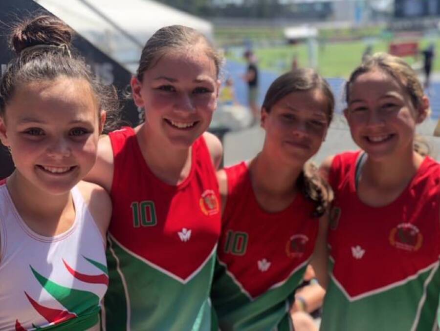 Wellington Public: Well done to Callee, Georgia, Shoniquah and Shay-Lee who ran in the Senior Girls Relay at the State Athletics Carnival.