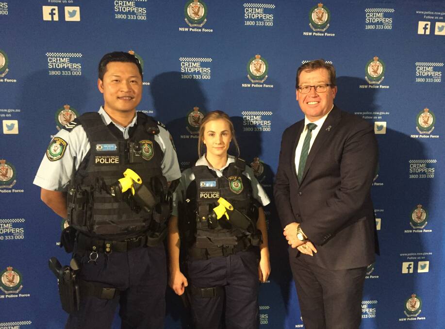 Protecting Our Force: This week I was joined by NSW Police Commissioner Mick Fuller to announce that Police Officers will have additional protection on the beat with the rollout of body armour vests.