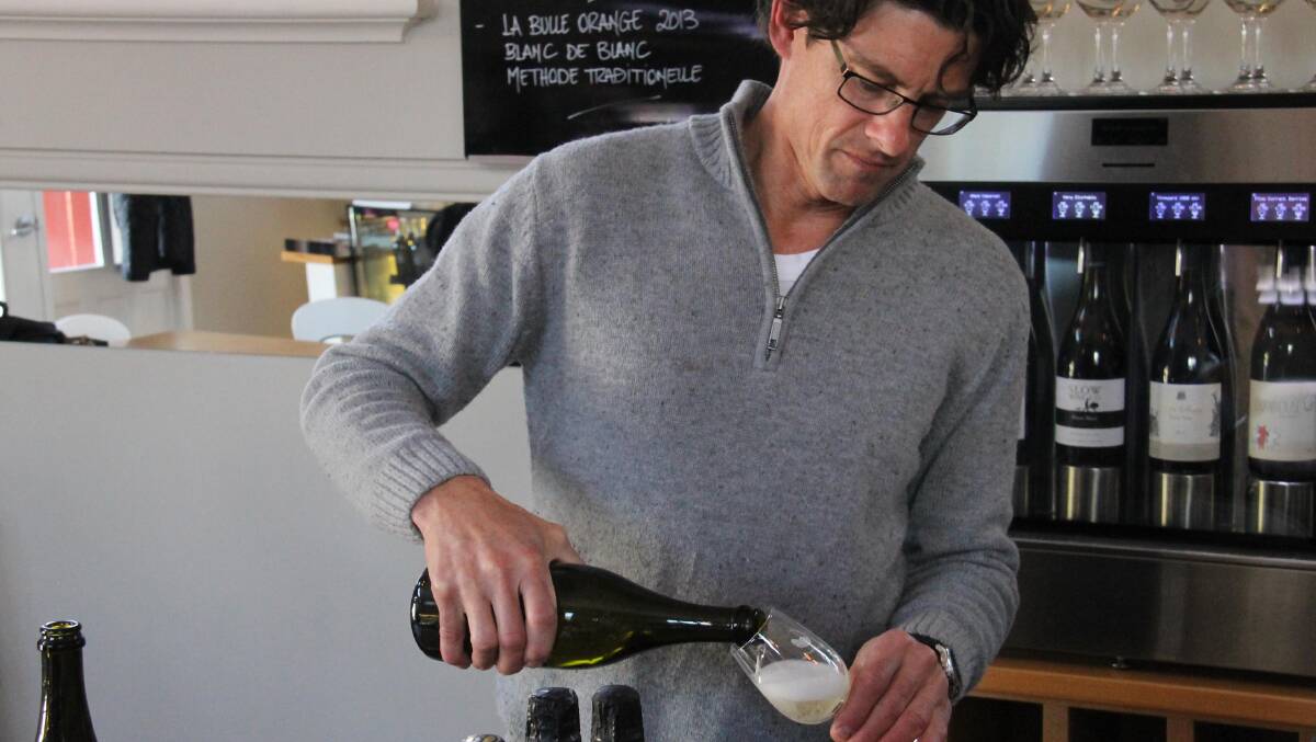 Drew Tuckwell … winemaker at Printhie Estate and great chamption of sparkling wine from the Orange district.
