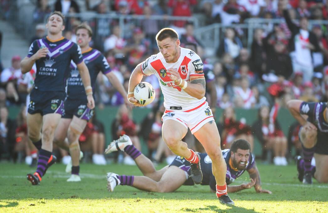 ROAD TO REGIONS TOUR: St. George Illawarra Dragons' Euan Aitken to visit regional schools as part of 'Road to Regions' tour. Photo: NRL Images