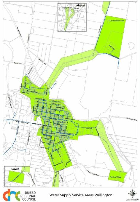 UPDATED: Council have published an updated map of the area affected by the boil water alert. Image: DUBBO REGIONAL COUNCIL 