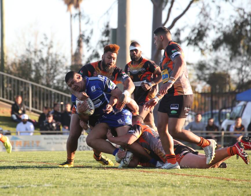 FINALS: Semi Tafili at the Group 20 grand final on the Sunday before the accident. Picture: Anthony Stipo