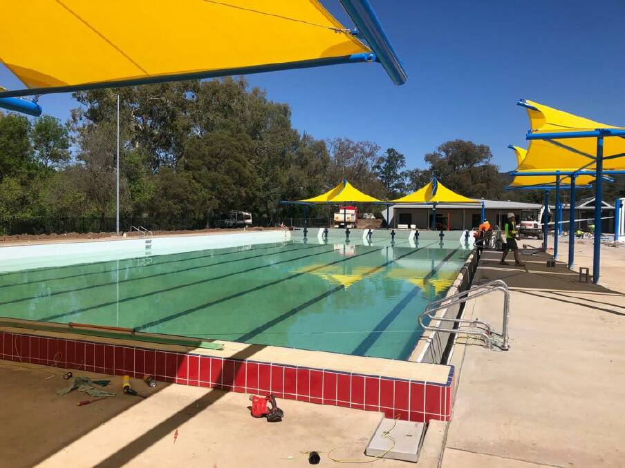 ALMOST READY: Workers will be spending this week putting the finishing touches on the new Wellington Aquatic Leisure Centre. Photo: SUPPLIED