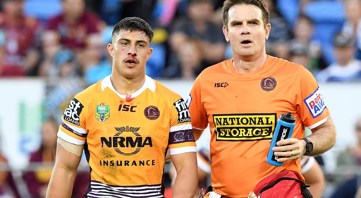 SUMMER SLOG: Kotoni Staggs will benefit from the tutelage of former Queensland centre Justin Hodges this pre-season. Photo: AAP
