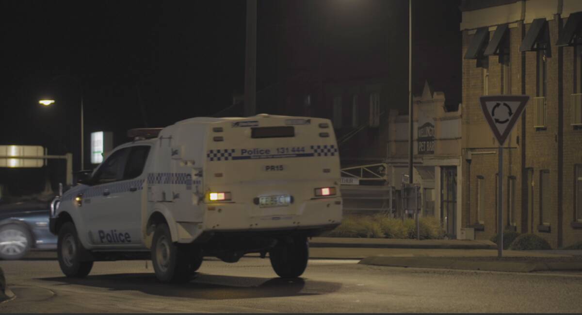 ON THE BEAT: Police patrol the streets of Wellington during a scene shown in Tuesday night's episode of the ABC series Ice Wars.