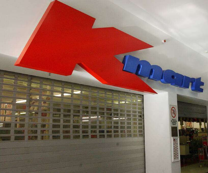 STORE CLOSED: Kmart has been closed due to storm damage. FILE PHOTO
