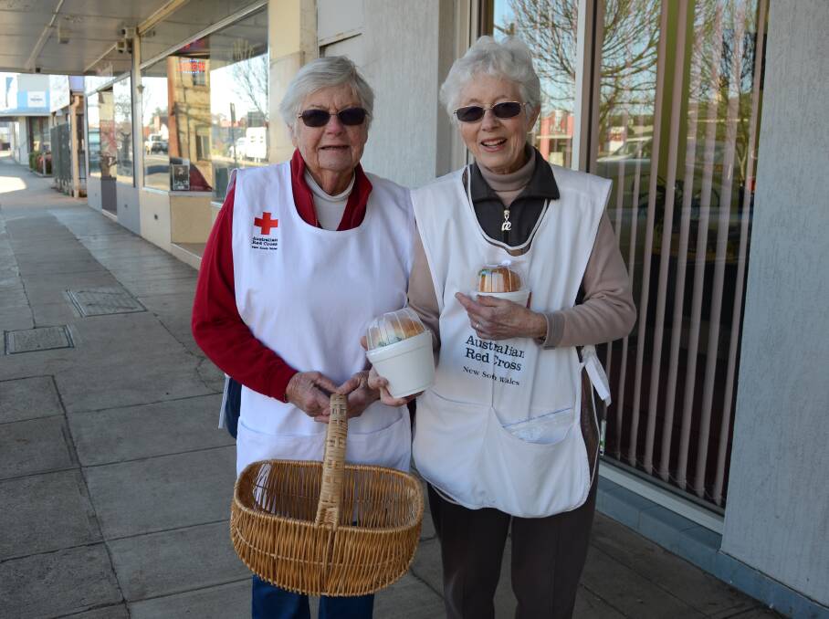 Red Cross volunteers.