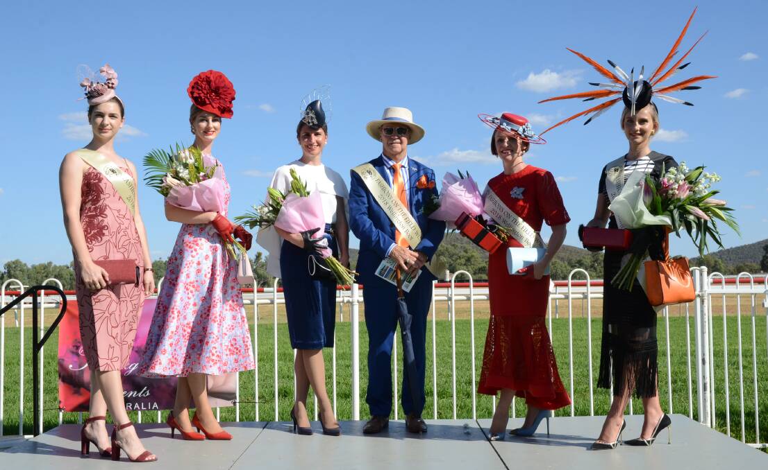 FASHIONS: Winners of the 2018 Fashions on the Field competitions looked stellar in their outfits on Sunday. Photo: ELOUISE HAWKEY