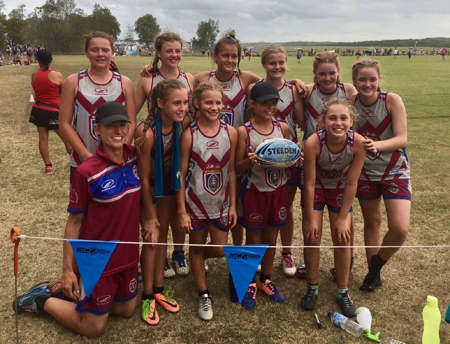 CONSISTENT: Wellington's Under 14 girls touch team just missed out on a finals finish at Port Macquarie over the weekend. Photo: CONTRIBUTED
