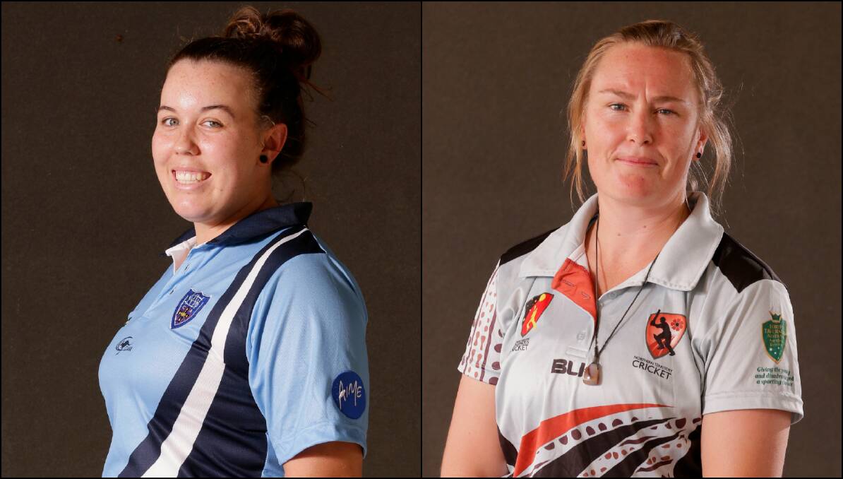REP: Sara Darney and Sally Moylan will join the women's Aboriginal XI squad on a commemorative tour of England in June. Photos: CRICKET AUS