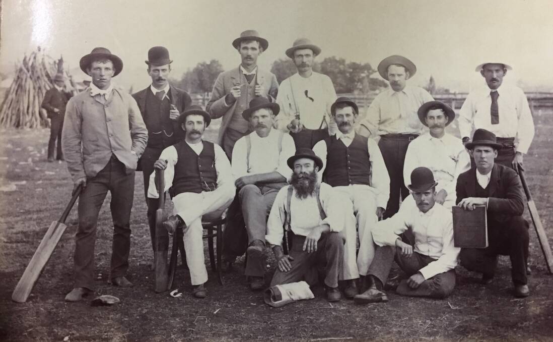 BLAST FROM THE PAST: Cricketers, date unknown. Photo: OXLEY MUSEUM WELLINGTON
