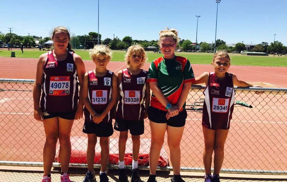 REPRESENT: Members of Wellington's Little Athletics attended the Regional Championships at Dubbo recently. Photo: Facebook